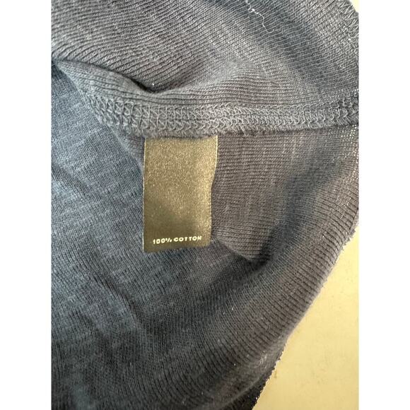 NWT Neiman Marcus Knit Henley Navy Blue - Men's Medium - Picture 6 of 8